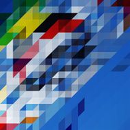 Abstract background with colorful triangle