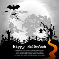 Happy Halloween vector design