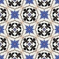 Seamless Moroccan Portuguese tiles Azulejo ornaments N9