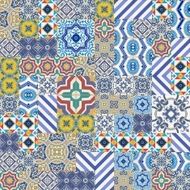 Seamless Moroccan Portuguese tiles Azulejo ornaments N11