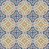Seamless Moroccan Portuguese tiles Azulejo ornaments N19