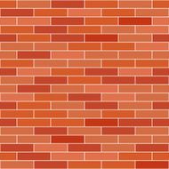 Brick wall background Vector seamless pattern