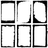Grunge frame set N6