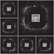 Grunge vector spray frames