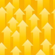 Seamless background consisting of yellow arrows