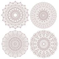 Mandala set Vintage decorative elements N2