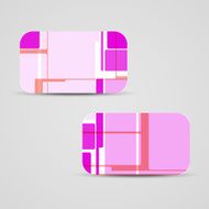 Vector business-card set for your design N301