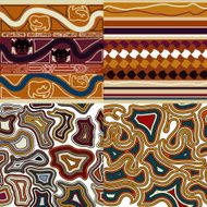 &Ntilde;ollection of graphic seamless textures