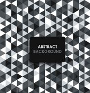 Abstract black and white background with a triangular pattern