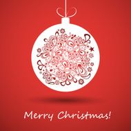 Christmas Ball - Greeting Card Template