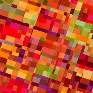 Colorful shapes background Red colors Ornate glass Classic facet decor