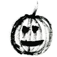 Black pumpkin illustration N3