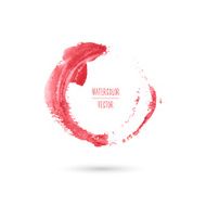 Red watercolor round spot Design template