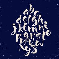 Modern vector hand written alphabet N4