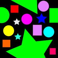 Colorful geometry shape