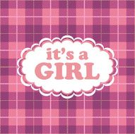 It&#039;s A Girl Seamless Tartan Plaid Backgroun
