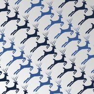 Deers Pattern for Christmas Card Winter Holiday Template N2