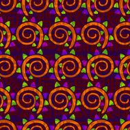 Vector abstract background of colored spirals N2