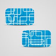 Vector business-card set for your design N306