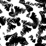 Vector Illustration Hand painted black and white background N2
