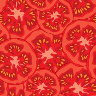 Sliced tomato seamless pattern vector illustration N2