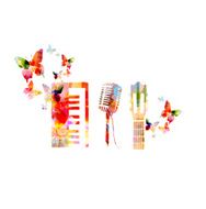 Colorful music background N10