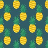 Seamless pineapple pattern Vector background
