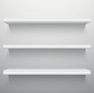 White background shelves N2