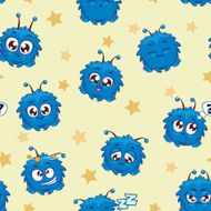 seamless pattern with characters N2