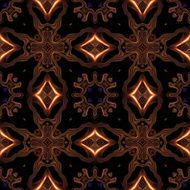 Abstract celtic metallic bronze pattern made seamless