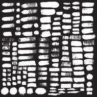 Big Set of brushes ink design elements Hand-drawn with watercolor N7