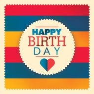 Colorful birthday card design