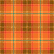 Seamless Orange Tartan Plaid Design N2
