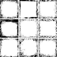 Collection of grunge frames N2