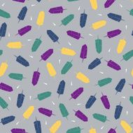 Seamless Pattern with Multicolored Feathers for Modern Wallpaper Textile N2