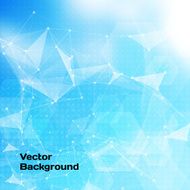 Abstract low poly blue bright technology vector background N2
