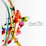 Colorful music background N11