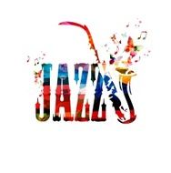 Colorful jazz vector background with saxophone