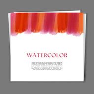 Card with Hand painted watercolor texture N6