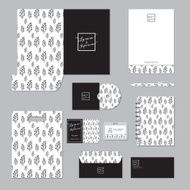 Stationary template design Corporate identity business set N3