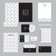 Stationary template design Corporate identity business set N4