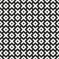 Seamless abstract black and white geometric pattern N2