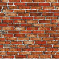 Brick wall red relief texture with shadow N2