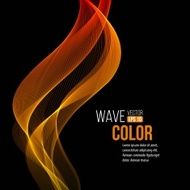 Abstract orange wave light background