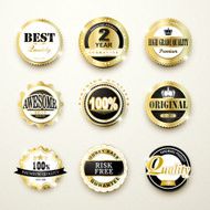 premium quality gorgeous golden labels