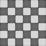 Black and white ceramic tile seamless pattern