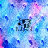 Abstract vector hand drawn blue watercolor background N2