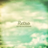 Retro grunge clouds