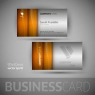 Business card template - vector illustration N8