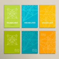 Abstract shapes on a bright vector background N2